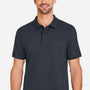 Harriton Mens Valiant Snag Resistant Short Sleeve Polo Shirt w/ Pocket - Dark Charcoal Grey - New