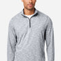 North End Mens Eclipse Jacquard Moisture Wicking 1/4 Zip Sweatshirt - Heather Black - Coming Soon