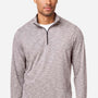 North End Mens Eclipse Jacquard Moisture Wicking 1/4 Zip Sweatshirt - Heather Burgundy - Coming Soon