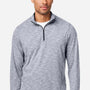 North End Mens Eclipse Jacquard Moisture Wicking 1/4 Zip Sweatshirt - Heather Classic Navy Blue - Coming Soon