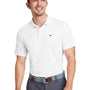 Vineyard Vines Mens Edgartown Pique Moisture Wicking Short Sleeve Polo Shirt - White Cap - New