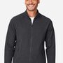North End Mens Spirit Textured UPF 40+ Full Zip Sweatshirt w/ Pockets - Heather Black - Coming Soon