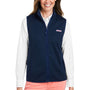 Vineyard Vines Womens Mountain Sweater Fleece Full Zip Vest - Vineyard Navy Blue - New