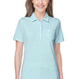 Vineyard Vines Womens Fanshell Moisture Wicking Short Sleeve Polo Shirt w/ Pocket - Crystal Blue - Coming Soon