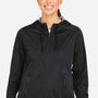 North End Womens Network Lightweight Full Zip Hooded Jacket - Heather Black - Coming Soon