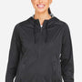 North End Womens Network Lightweight Full Zip Hooded Jacket - Heather Carbon Grey - Coming Soon