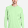 Huk Mens LoPro Pursuit Moisture Wicking Long Sleeve Crewneck T-Shirt - Patina Green - NEW