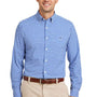 Vineyard Vines Mens On The Go Gingham Moisture Wicking Long Sleeve Button Down Shirt w/ Pocket - Martime Blue - New