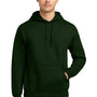Gildan Mens DryBlend Moisture Wicking Hooded Sweatshirt Hoodie w/ Pouch Pocket - Forest Green