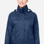 Marmot Womens PreCip Eco Waterproof Full Zip Hooded Rain Jacket - Arctic Navy Blue - New