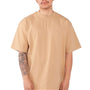 Shaka Wear Mens Max Heavyweight Short Sleeve Crewneck T-Shirt - Khaki - Coming Soon