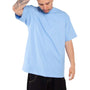 Shaka Wear Mens Max Heavyweight Short Sleeve Crewneck T-Shirt - Sky Blue - Coming Soon
