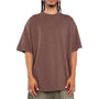 Shaka Wear Mens Garment Dyed Short Sleeve Crewneck T-Shirt - Mocha Brown - Coming Soon
