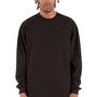 Shaka Wear Mens Max Heavyweight Long Sleeve Crewneck T-Shirt - Black - New