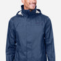 Marmot Mens PreCip Eco Waterproof Full Zip Hooded Rain Jacket - Arctic Navy Blue - New