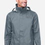 Marmot Mens PreCip Eco Waterproof Full Zip Hooded Rain Jacket - Steel Onyx Grey - New