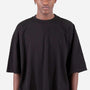 Shaka Wear Mens Garment Dyed Drop Shoulder Short Sleeve Crewneck T-Shirt - Black - NEW