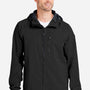 Huk Mens Rover Waterproof Full Zip Hooded Rain Jacket - Black - New