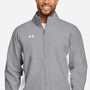 Under Armour Mens Rival Stretch Full Zip Jacket - Mod Grey/White - Coming Soon