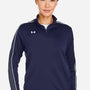 Under Armour Womens Command 2.0 1/4 Zip Sweatshirt - Midnight Navy Blue/White - Coming Soon