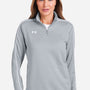Under Armour Womens Command 2.0 1/4 Zip Sweatshirt - Mod Grey/White - Coming Soon