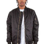 Shaka Wear Mens Water Resistant Full Zip Bomber Jacket - Black - Coming Soon
