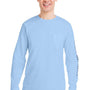 Vineyard Vines Mens Long Sleeve Crewneck T-Shirt w/ Pocket - Light Blue - New