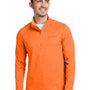 Vineyard Vines Mens Sankaty Moisture Wicking 1/4 Zip Sweatshirt - Collegiate Orange - Coming Soon