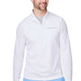 Vineyard Vines Mens Sankaty Moisture Wicking 1/4 Zip Sweatshirt - White Cap - Coming Soon