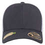 Flexfit Hats Mens Recycled Mesh Flexfit Hat - Charcoal Grey/White - New