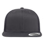 Yupoong Hats Mens Retro High Profile Snapback Trucker Hat - Charcoal Grey - Coming Soon