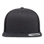 Yupoong Hats Mens Retro High Profile Snapback Trucker Hat - Charcoal Grey/Black - Coming Soon