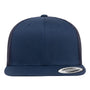 Yupoong Hats Mens Retro High Profile Snapback Trucker Hat - Navy Blue - Coming Soon