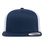 Yupoong Hats Mens Retro High Profile Snapback Trucker Hat - Navy Blue/White - Coming Soon