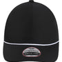 Imperial Hats Mens The Harrison Moisture Wicking Adjustable Hat - Black/White - New