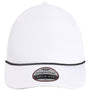 Imperial Hats Mens The Harrison Moisture Wicking Adjustable Hat - White/Black - New