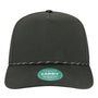 Legacy Hats Mens The Caddy Moisture Wicking Adjustable Hat - Black - New
