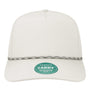 Legacy Hats Mens The Caddy Moisture Wicking Adjustable Hat - White - New