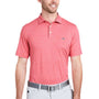 Vineyard Vines Mens Destin Stripe Sankaty Moisture Wicking Short Sleeve Polo Shirt - Lobster Reef Pink - Coming Soon