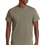 American Apparel Mens Garment Dyed Short Sleeve Crewneck T-Shirt - Faded Brown