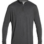 Anetik Mens Low Pro Moisture Wicking 1/4 Zip Sweatshirt - Heather Charcoal Grey - Coming Soon