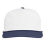 Swannies Golf Hats Mens Brewer Snapback Hat - White/Navy Blue - Coming Soon