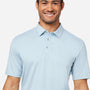 Swannies Golf Mens James H Short Sleeve Polo Shirt - Heather Sky Blue - Coming Soon