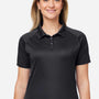 Huk Womens LoPro Performance Moisture Wicking Short Sleeve Polo Shirt - Black - New