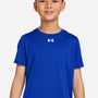 Under Armour Youth Tech Team Moisture Wicking Short Sleeve Crewneck T-Shirt - Royal Blue/White - New