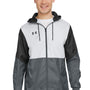 Under Armour Mens Team Legacy Wind & Water Resistant Full Zip Hooded Jacket - Black