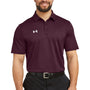 Under Armour Mens Tech Moisture Wicking Short Sleeve Polo Shirt - Maroon