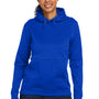 Under Armour Womens Storm Armourfleece Water Resistant Hooded Sweatshirt Hoodie w/ Pouch Pocket - Royal Blue
