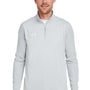 Under Armour Mens Team Tech Moisture Wicking 1/4 Zip Sweatshirt - Mod Grey