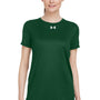 Under Armour Womens Team Tech Moisture Wicking Short Sleeve Crewneck T-Shirt - Forest Green